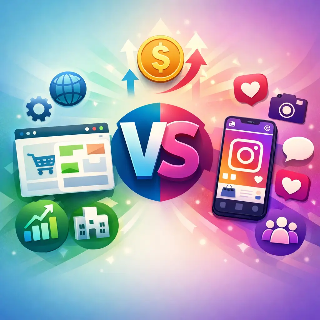 toko online vs instagram shop