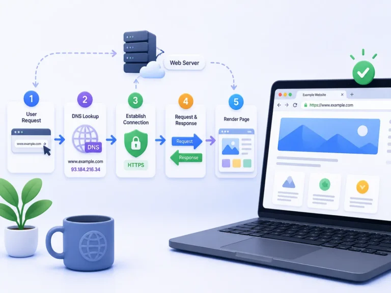 cara kerja browser saat membuka website - Samasitu