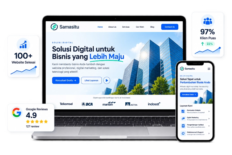 Jasa pembuatan website profesional Samasitu