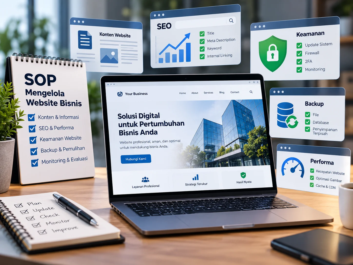 SOP Mengelola Website Bisnis - Samasitu