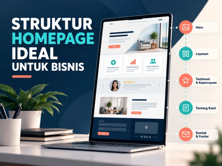 STRUKTUR HOMEPAGE IDEAL UNTUK BISNIS - SAMASITU